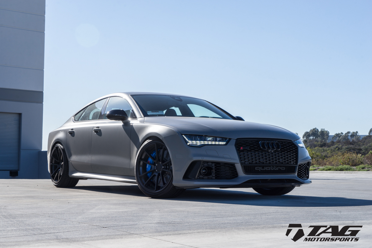 Matte Nardo Rs7 Gets Ara Blue Brakes 21 Quot Rotiform Spf
